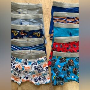 Hanes Boys' Boxer Briefs (10) with Fun Prints and Colors 2T/3T NEW
